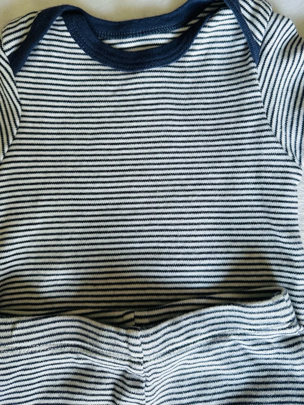 Old Navy Black and White Striped Kids Matching Leggings Set